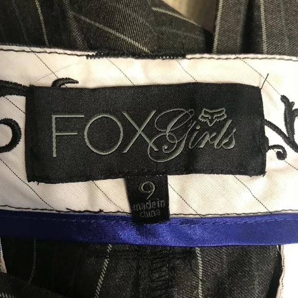 Fox Girls Gray Pinstripe Slacks Career Pants - Picture 5 of 7